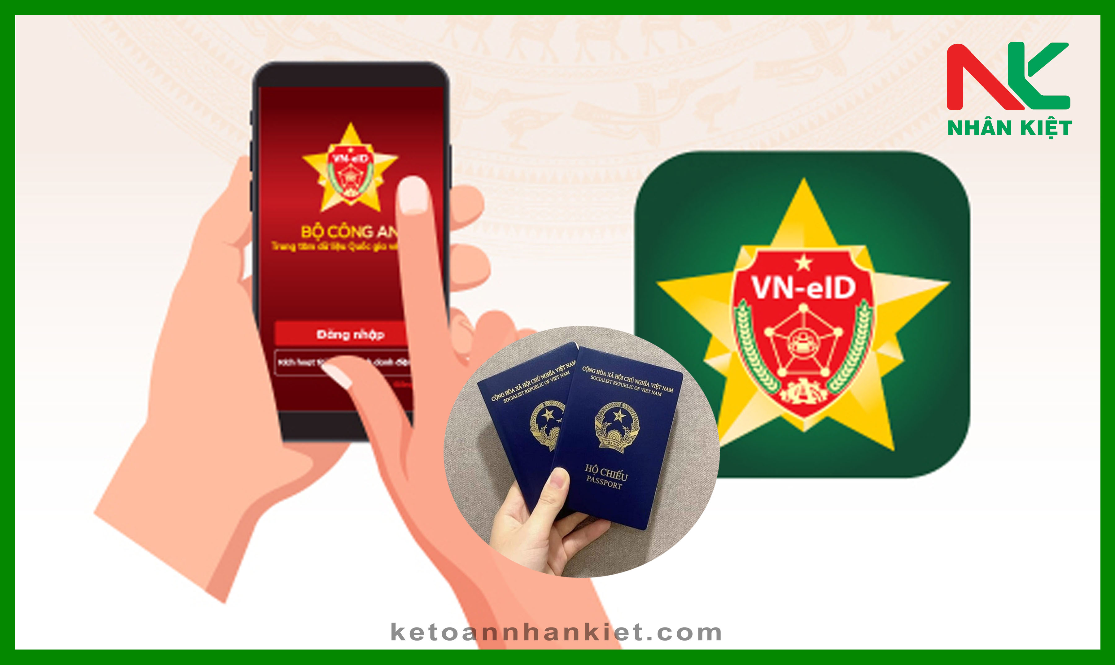 Hướng dẫn cách tích hợp hộ chiếu vào VNeID